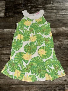 Lilly Pulitzer Girls S Hip Hip Hooray Terrycloth Cotton Summer Pullover Dress - Picture 1 of 8