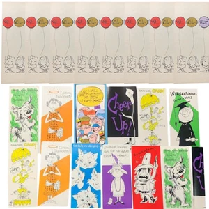 Vintage Hallmark Tall Birthday Cards (21) MCM 60s 70s Beatnik Retro Lot - Picture 1 of 4