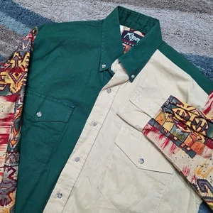 Camisa de manga azteca occidental mediana Roper para hombre hecha en EE. UU. - Imagen 1 de 7
