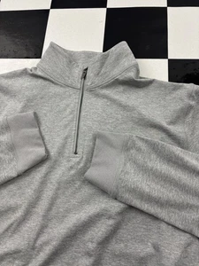 Vuori 1/4 Zip Pullover Sweatshirt Grau Performance Stretch Athleisure Herren L » - Bild 1 von 7