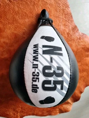 Boxsack Schlagbirne Leder Boxball Speedball Punchingball Boxbirne Lederball NEU - Bild 1 von 4