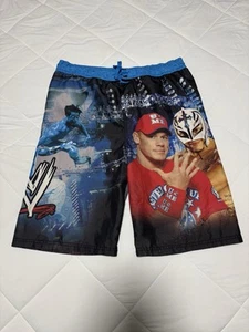2012 Kids WWE Wrestler Lined Board Shorts Size Youth XL Surf Swimming John Cena - Picture 1 of 7