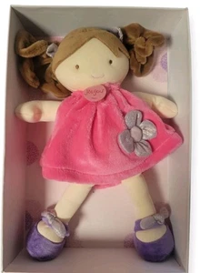 Jolijou Paris Demoiselle hübsche 12 Zoll Puppe rosa Kleid braune Haare - Bild 1 von 6