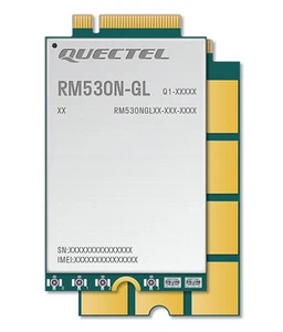 Modem Quectel RM530N-GL M.2 (5G/LTE, 4,0 Gbit/s (DL) / 1,4 Gbit/s (UL), Sub-6) - Photo 1/1