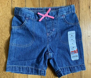NEW Jumping Beans girls size 4T blue denim jean shorts NWT - Picture 1 of 1