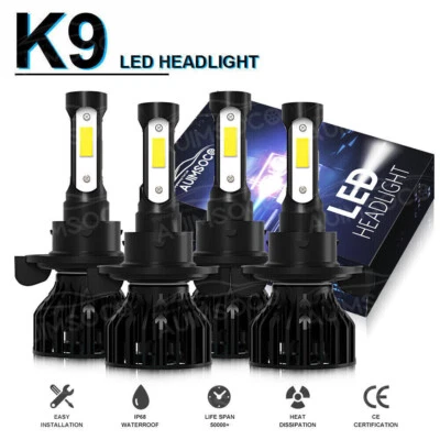 White LED High+Low Beam Headlight Lights Bulbs For 2017 2018 2019-2021 F250 F350 - Image 1 of 4