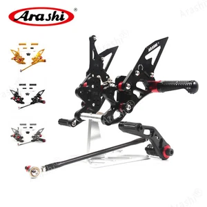 Pedane poggiapiedi regolabili per Suzuki GSXR600 GSX-R 600 750 2006 - 2010 K7 K8 - Picture 1 of 8