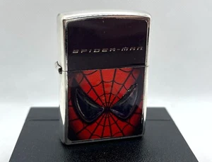 Rare! Auth ZIPPO 2001 Limited Edition Spider-man Lighter Face 3D Lighter No.0916 - Picture 1 of 9