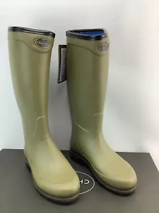 Le Chameau Country Cross Neoprene Wellingtons UK 6 1/2 EU 40 US 7 1/2 VERT #5 - Picture 1 of 15
