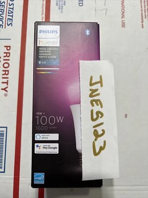 Philips Hue White & Color Ambiance 16W LED = 100W 1600lm Smart Bulb NEW - Image 1 of 4