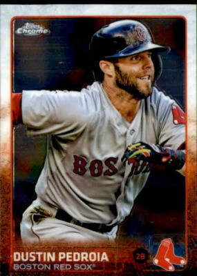 Dustin Pedroia 2015 Topps Chrome Card #172 - Image 1 of 2