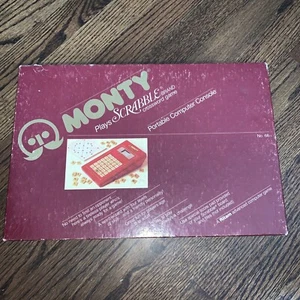 Vintage Master Monty Plays Scrabble Ritam Portable Computer Game Console - Picture 1 of 2