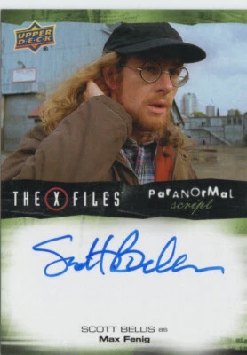 X-Files UFOs and Aliens 2019 Paranormal Script Auto A-SB Scott Bellis Max Fenig - Image 1 of 2