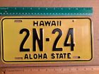 License Plate, Hawaii, 1969, 2N - 24, Low Digits