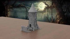Halloween Dice Tower Spooky Tabletop Gaming Accessory Unique RPG Dice Roller - Picture 1 of 7