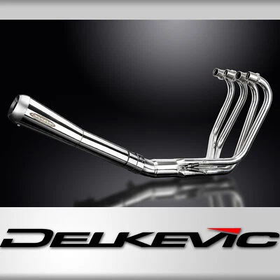 Silenciador de cono inverso 4-1 escape completo acero inoxidable pulido Honda CB550K 1974-1976 Foto 1 de 4