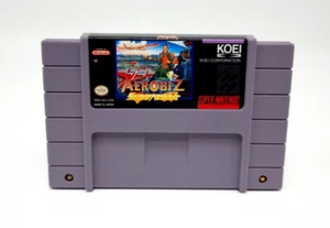 Aerobiz Supersonic Super Nintendo SNES Cartridge USA - Picture 1 of 2