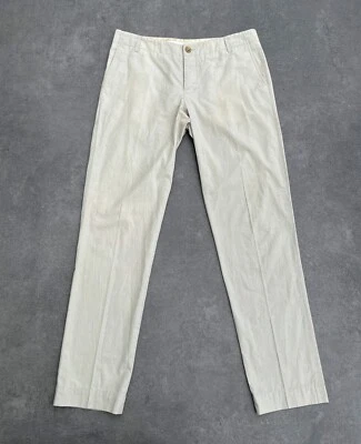 Calça chino vintage Rick Owens Olmar & Mirta algodão/seda bege tamanho IT 44/EUA 10 - Imagem 1 de 4