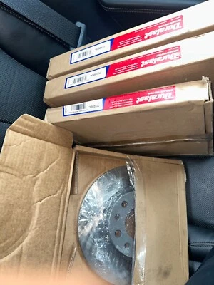 Rotores delanteros y traseros nuevos y sin usar 4 piezas SOLO para Chrysler 200c Foto 1 de 3