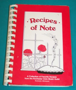 Rochester Minnesota Civic Music Guild Cookbook 1988 - Picture 1 of 10