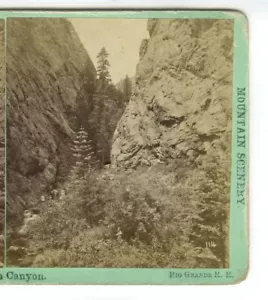 c1870 Imperial Stereoview, Chiann Canyon Cheyenne Colorado GW Chamberlain Denver - Picture 1 of 6