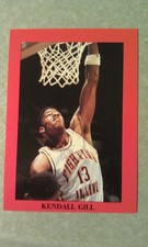 Kendall Gill Fighting Illini Rookie 1990 Roundball Press College Supersonics
