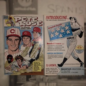 PETE ROSE # 1 COMIC BOOK CINCINNATI REDS 1st Edition Signed Massa  W/Seal #Inv33 - Picture 1 of 5