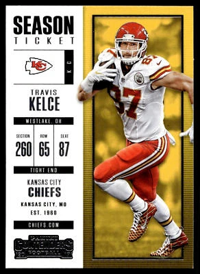 2017 Panini Contenders - #68 Travis Kelce NM+ - Image 1 of 2