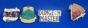 D&D Dungeons and Dragons Emaille Pin Anstecker 4er Set inkl. "How I Roll" Always 20 - Bild 1 von 6