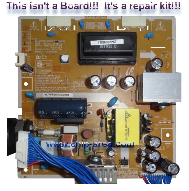 Repair Kit Capacitors For LCD Monitor SAMSUNG 2443BWX PWI2404ST BN44-00238A - Image 1 of 1