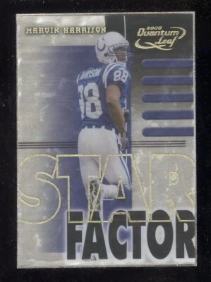 #SF38 Marvin Harrison 2000 Quantum Leaf Star Factor /2500 COLTS - Image 1 of 2