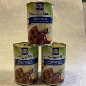 3x Keunecke Rindergulasch in kräftiger Bratensoße 3x 400g Ostprodukt - Bild 1 von 4