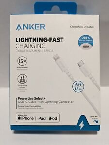 Anker 3.5mm Audio Cable with Lightning Connector, iPhone iPad iPod White 6ft