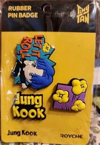 TinyTAN Jung Kook  Rubber Pin Badge new - Picture 1 of 3