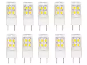 10-Pack,2W,220lm,Shorter 35mm Ceramic Base G8 LED Bulb,Pure White6000K,20W Equal - Picture 1 of 10
