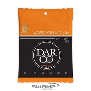 Darco D510 80/20 Bronze Extra Light Acoustic Guitar String Set 10-47 - Picture 1 of 3