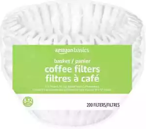 Amazon Basics Korb Kaffeefilter für 8-12 Tassen Maschinen, weiß, 200... - Bild 1 von 4