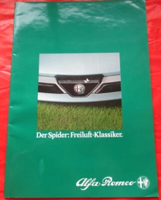Alfa Romeo Spider el clásico al aire libre alto brillo folleto 1983 alemán Foto 1 de 2