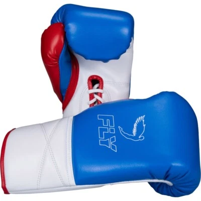 Fly Superlace X Boxing Gloves Lace up Type Pro Sparring TraGloves 8oz-16oz - Image 1 of 4