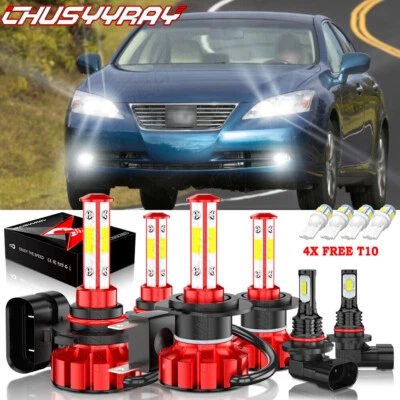 For Lexus ES350 2007 2008 2009 6x LED Headlight Hi/Lo Beam + Fog Light Bulbs Kit - Image 1 of 4