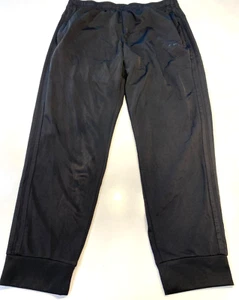 Adidas Black on Black Track Pants Joggers Men's Size XL Blackout - Picture 1 of 9