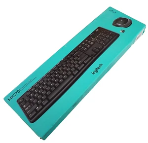 Logitech MK270 Wireless Keyboard & Mouse Combo Open Box New Batteries Free Ship - Picture 1 of 4