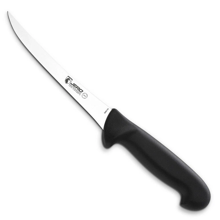 JERO 6" Curved Semi-Flex Boning Knife, Made in Portugal - German Stainless Steel