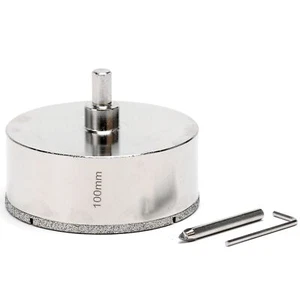 Diamond Hole Saw with Pilot Drill Bit 4''(100mm) for Glass Ceramic Marble Stone - Picture 1 of 12