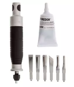 FOREDOM HANDPIECE H.50C POWER CHISEL SET WITH 6 CHISELS WOOD CARVING WOODWORKING - Picture 1 of 6