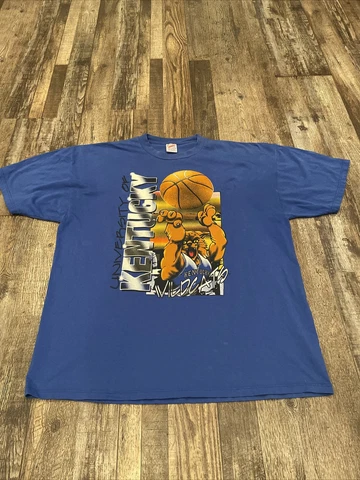 Vintage 90’s Kentucky Wildcats NCAA Basketball Shirt Size 2XL Mens Cover