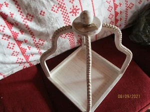 Mudpie Large Whitewashed Beaded Lantern, Brand New - Picture 1 of 4