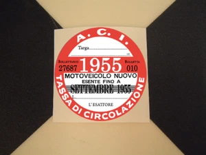 Italienische Steuerscheibe 1955 - Fiat 500 600 126 Lancia Giulietta Beta Alfa GTV Abarth - Bild 1 von 1