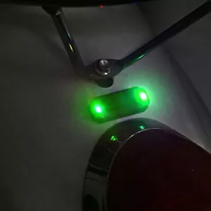 Car Solar Green LED Flash Light Anti-theft Safety Warning Lamp Bulb Accessories - Picture 1 of 10
