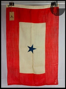 Bandera de lana Blue Star Service de la Primera Guerra Mundial o Segunda Guerra Mundial de Estados Unidos - Imagen 1 de 10
